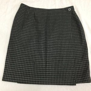🦜 DAVID HOLLIS WOMENS WRAP WOOL SKIRT SIZE 10 🦜